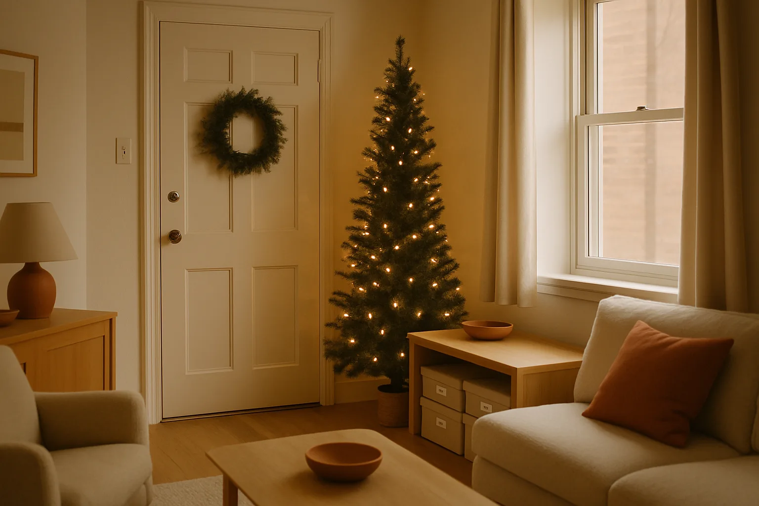 Holiday Home Organization Apartment Guide for Christmas