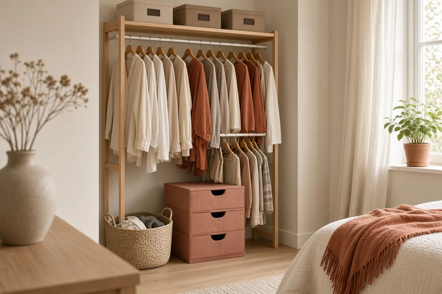 How to Organize a Closet Without Built-Ins (Guide)