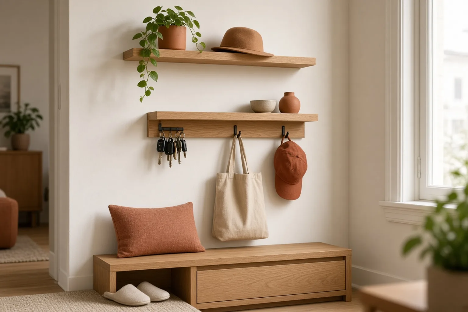 Wall-Mounted Storage Ideas for Renters (No-Drill Options)