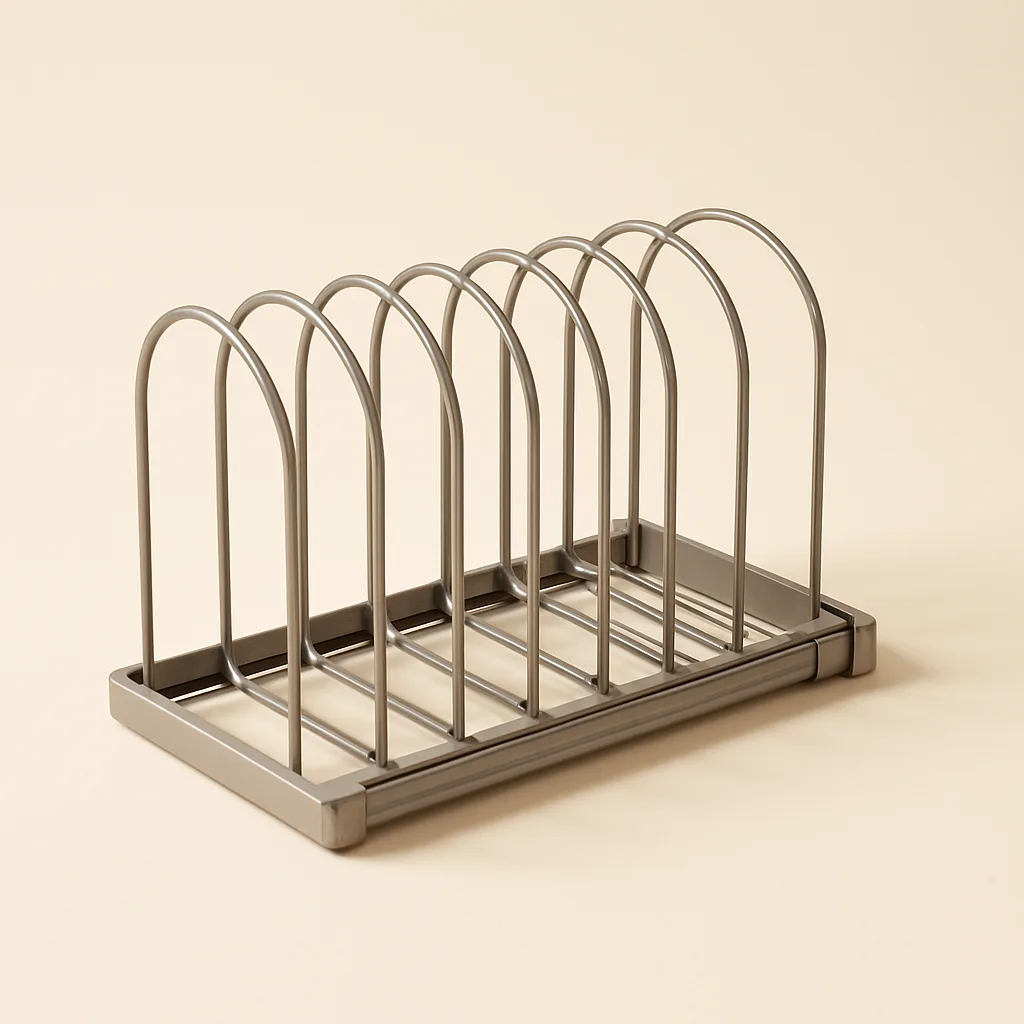 Adjustable bakeware organizer rack – illustrative image, see the listing on Amazon for actual photos