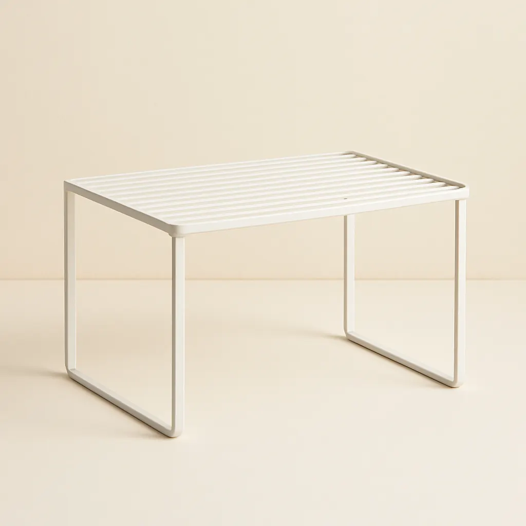 Compact stacking shelf riser