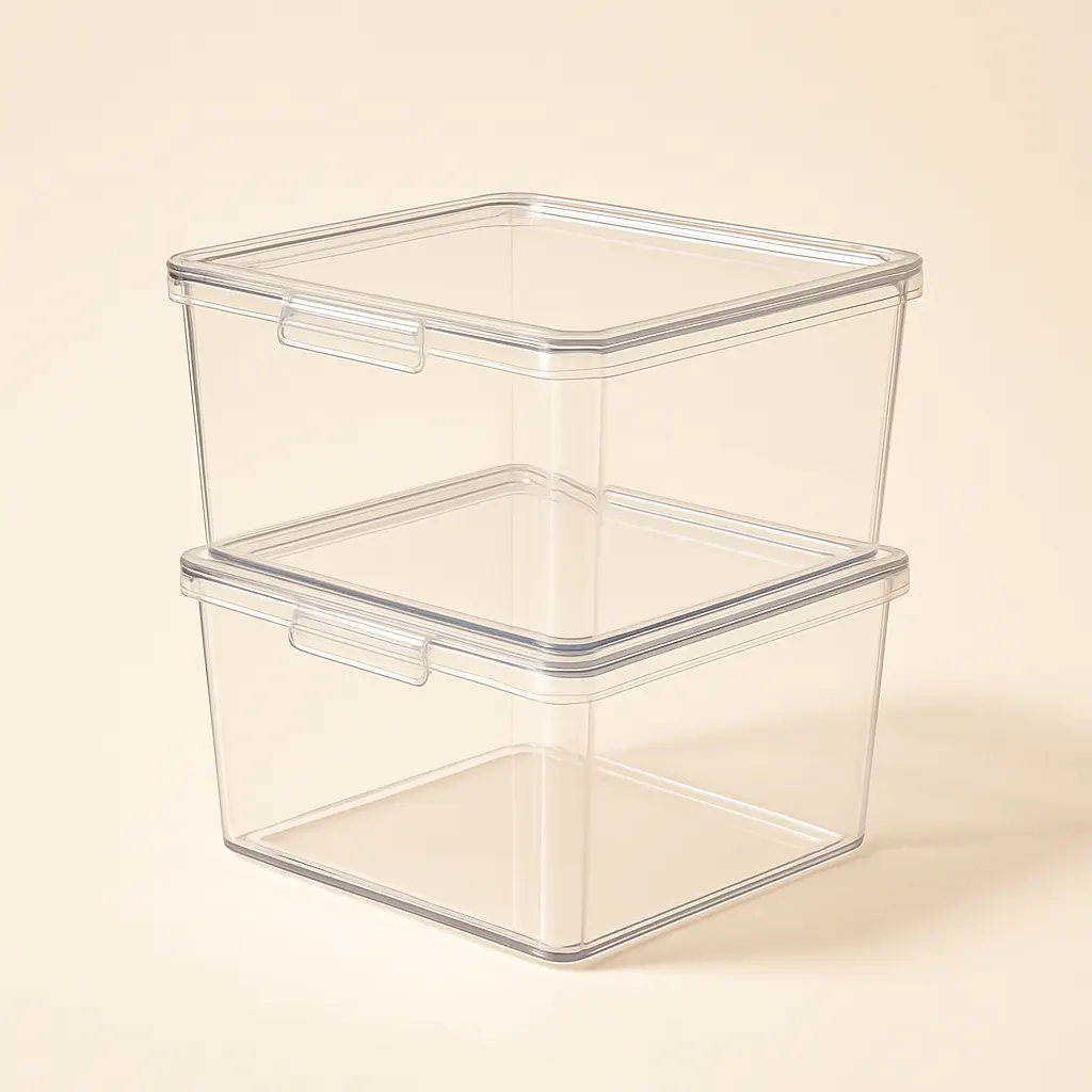 Clear Stackable Storage Bins With Lids