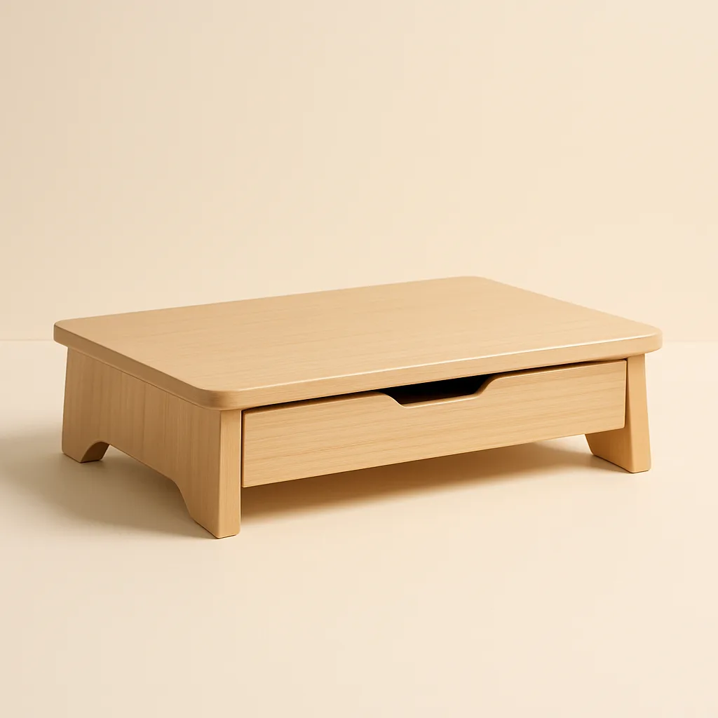 Monitor riser with drawer – illustrative image, see the listing on Amazon for actual photos