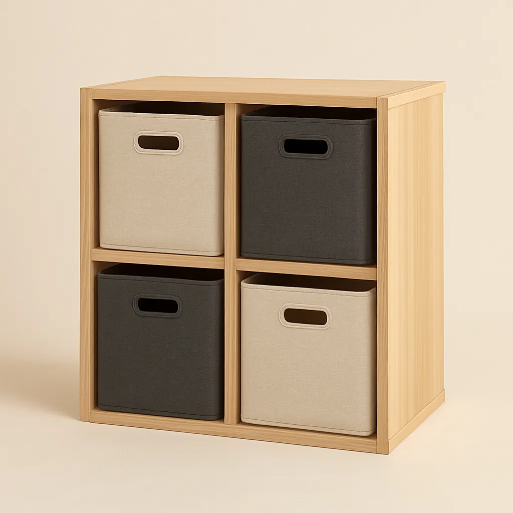 Open Cube Toy Storage Organizer With Bins