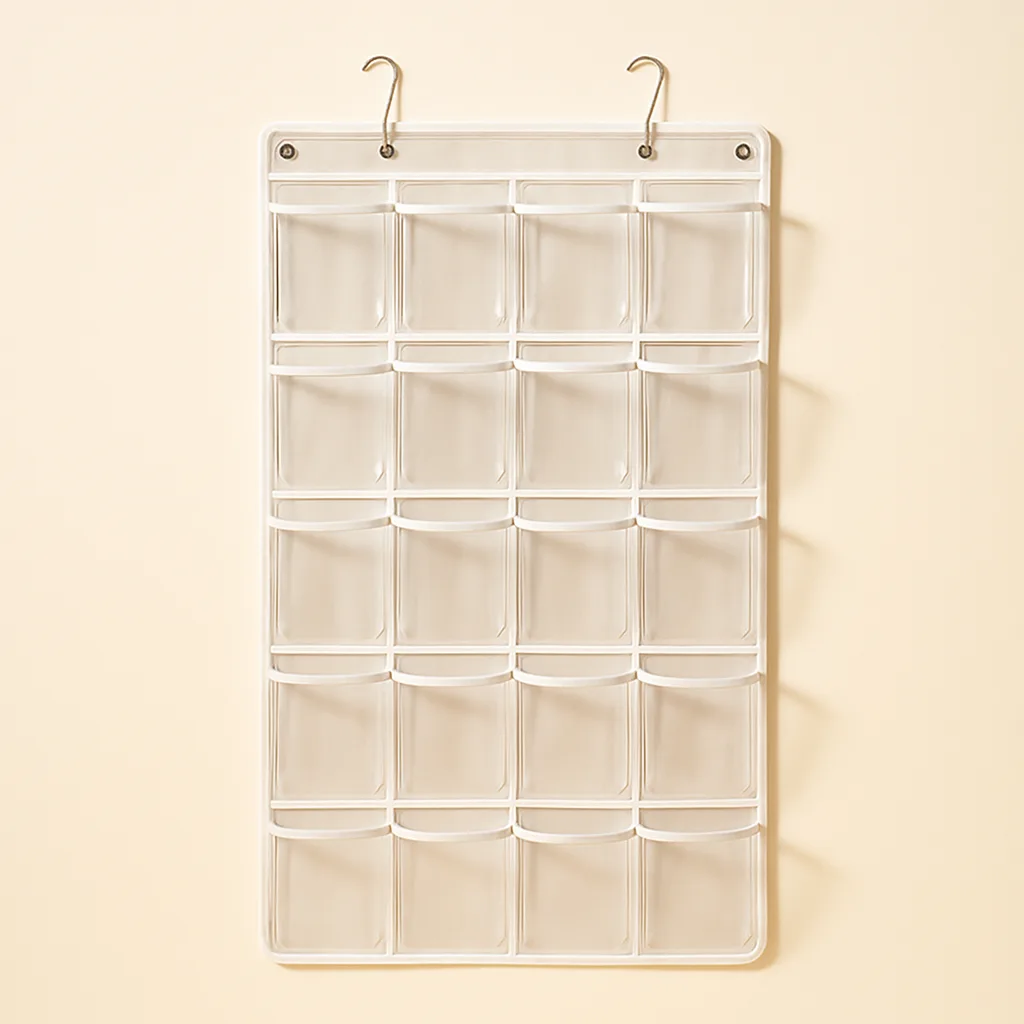 Over-the-door clear pocket organizer – illustrative image, see the listing on Amazon for actual photos