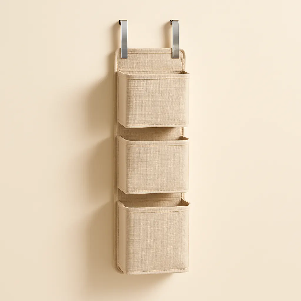 Slim over-door organizer