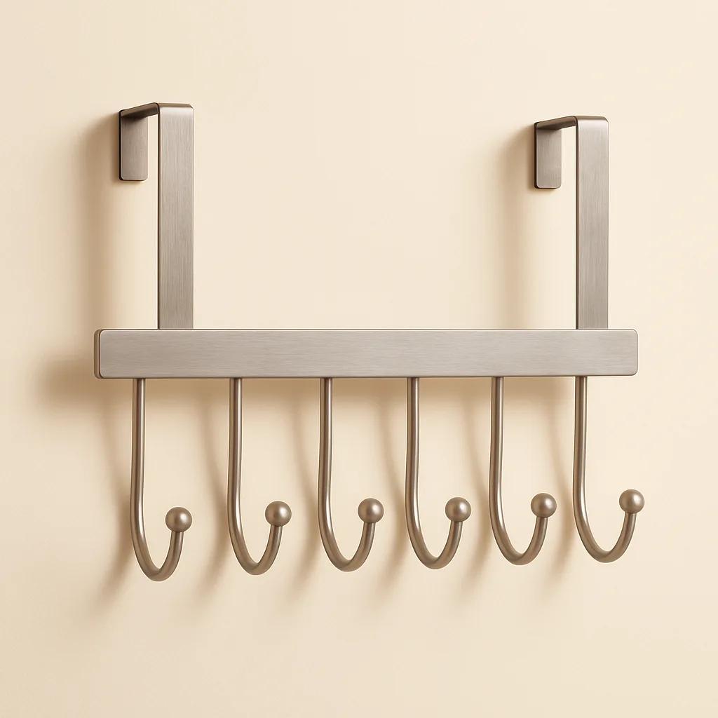 Over-the-door coat and hook rack – illustrative image, see the listing on Amazon for actual photos