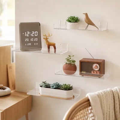 Adhesive Wall Shelves Renter Friendly – illustrative image, see the listing on Amazon for actual photos