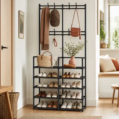Laiensia 5-Tier Entryway Coat Rack – illustrative image, see the listing on Amazon for actual photos
