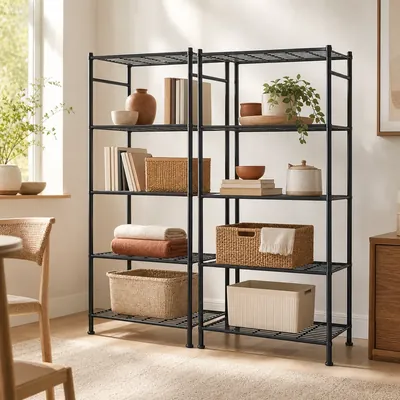 Freestanding Metal Garage Shelving Unit – illustrative image, see the listing on Amazon for actual photos