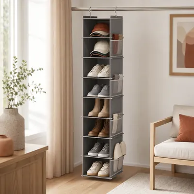 Hanging shoe organizer – illustrative image, see the listing on Amazon for actual photos