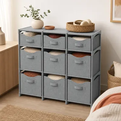 Closet drawers, bins, and cube storage – illustrative image, see the listing on Amazon for actual photos
