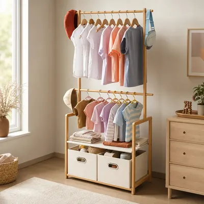 Low-access racks and wardrobe helpers – illustrative image, see the listing on Amazon for actual photos