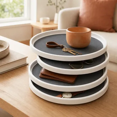 Lazy Susans / turntables (best for corner cabinets) – illustrative image, see the listing on Amazon for actual photos