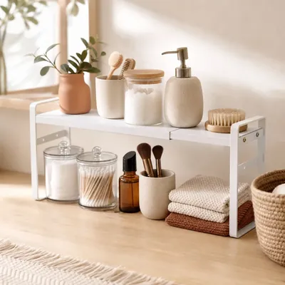 Medicine Cabinet Shelf Riser Organizer – illustrative image, see the listing on Amazon for actual photos