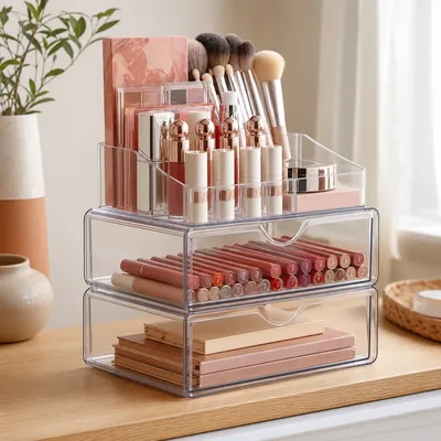 Open compartment makeup organizers – illustrative image, see the listing on Amazon for actual photos