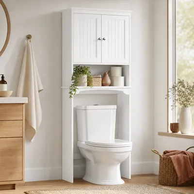 Freestanding Over The Toilet Storage Cabinet