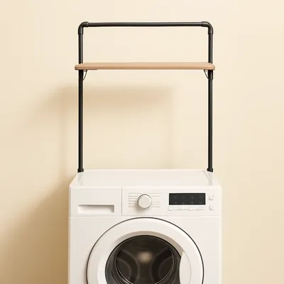 Over-the-washer shelf