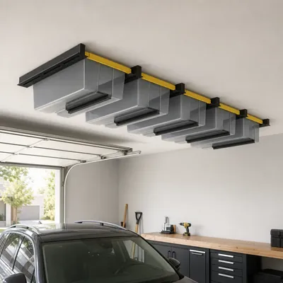 Overhead storage and ceiling-mounted solutions – illustrative image, see the listing on Amazon for actual photos