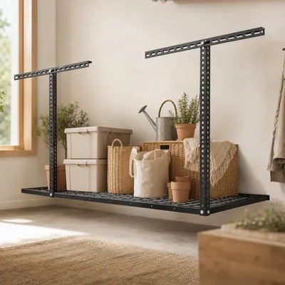 Overhead garage storage racks – illustrative image, see the listing on Amazon for actual photos