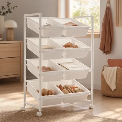 Rolling toy bins and carts – illustrative image, see the listing on Amazon for actual photos