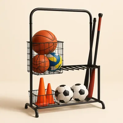 Sports gear organizers and ball storage – illustrative image, see the listing on Amazon for actual photos