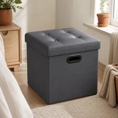 Storage cubes and square ottomans – illustrative image, see the listing on Amazon for actual photos