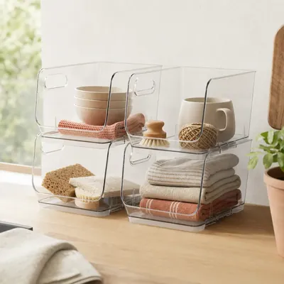 Stackable Pantry Storage Bins