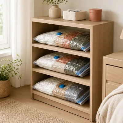 Flat Vacuum Storage Bags For Clothing – illustrative image, see the listing on Amazon for actual photos