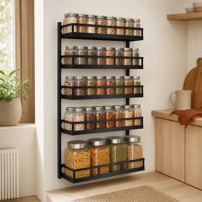 Wall Mounted Spice Rack