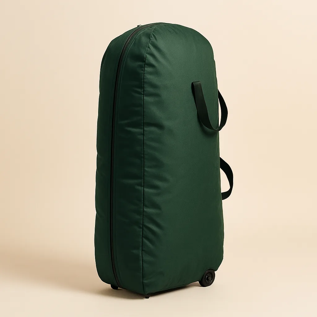 Upright artificial tree storage bag with wheels – illustrative image, see the listing on Amazon for actual photos