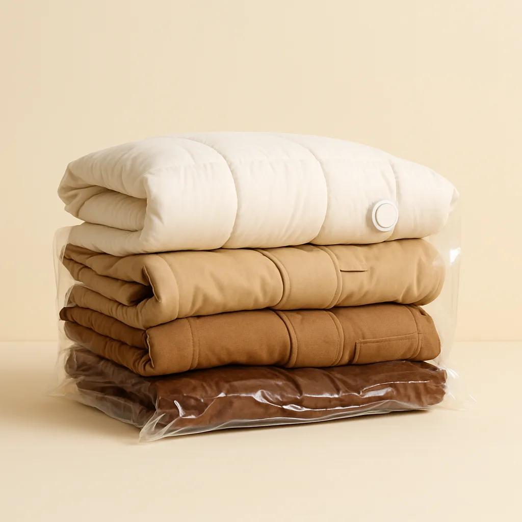 Vacuum storage bags for bulky bedding and coats – illustrative image, see the listing on Amazon for actual photos