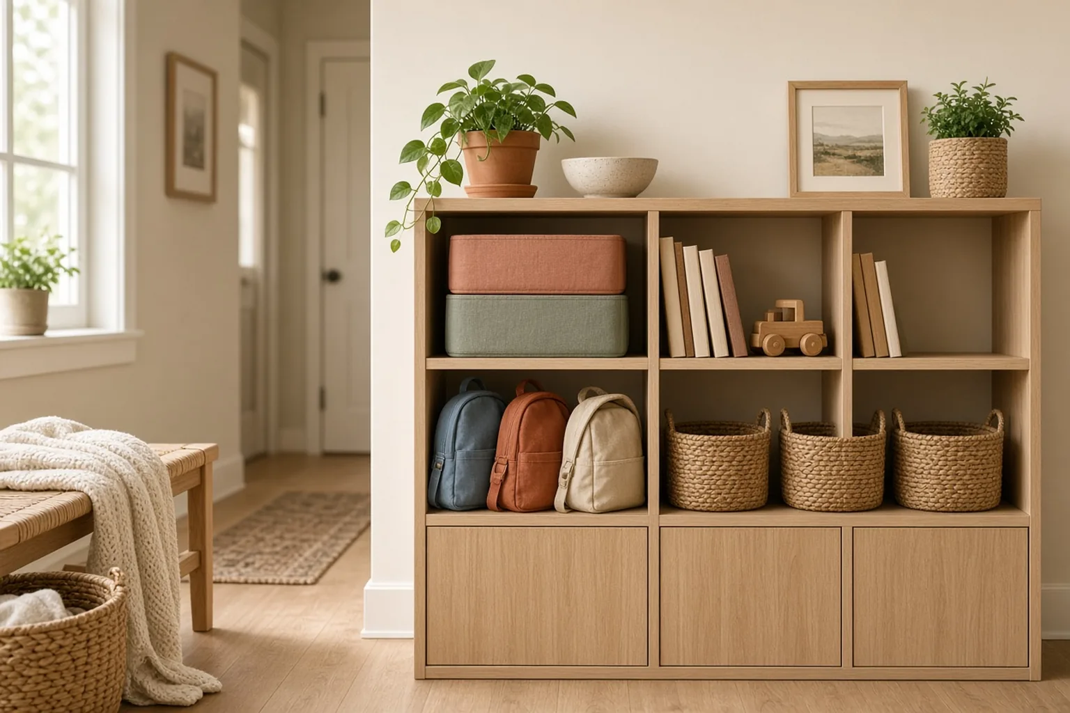 Back-to-School Home Organization Checklist – example of the finished setup