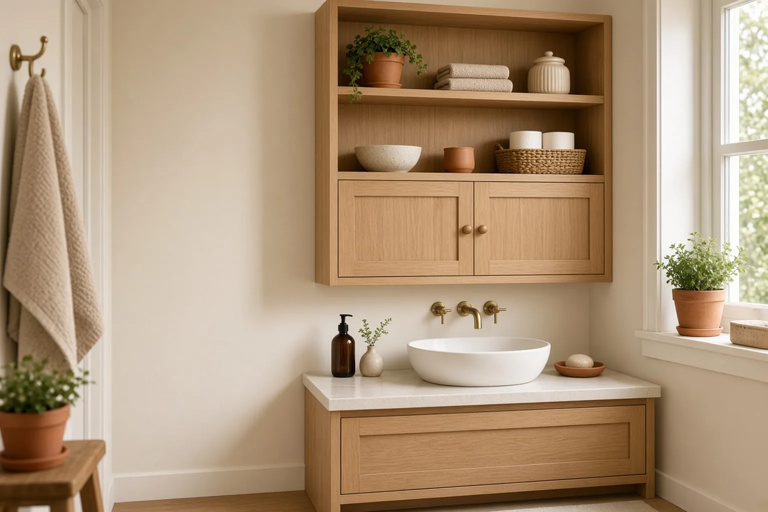 Best Storage Ideas for Small Bathrooms – example of the finished setup