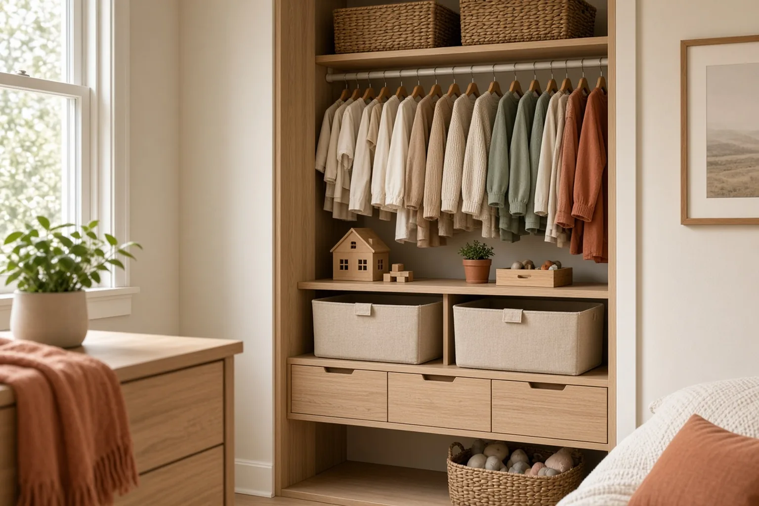 Kids Closet Organization Systems Buying Guide – example of the finished setup