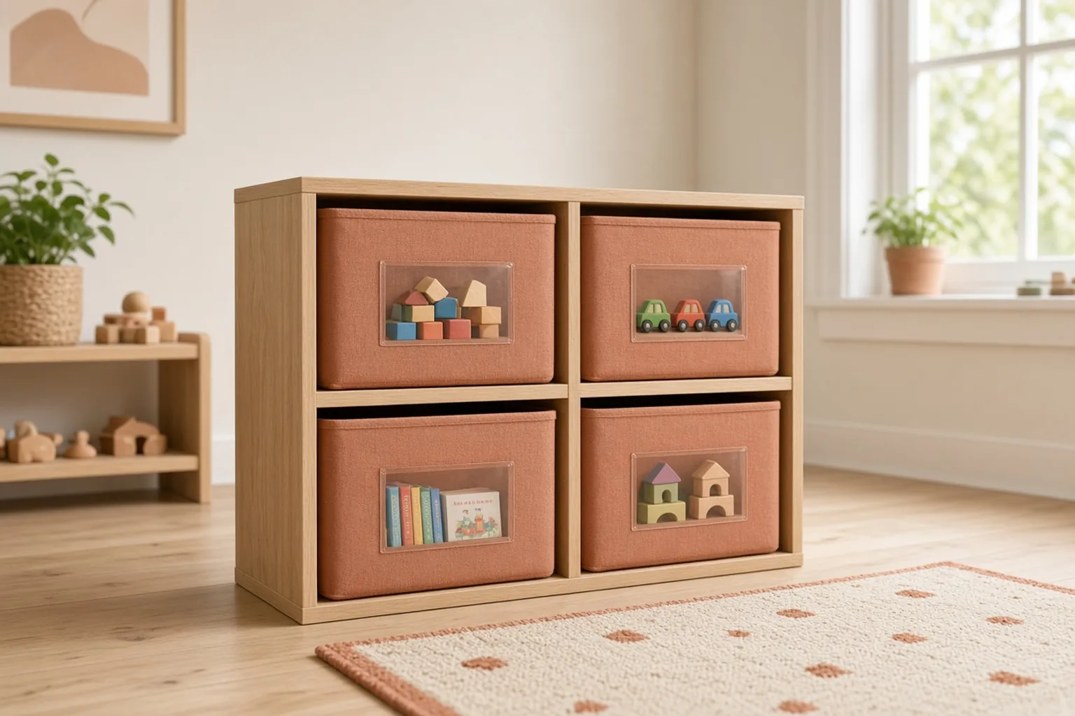 Labeling Systems for Kids Rooms (What Actually Gets Used) – example of the finished setup