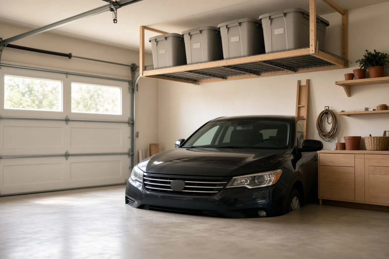 Overhead Garage Storage: Is It Worth It? – example of the finished setup