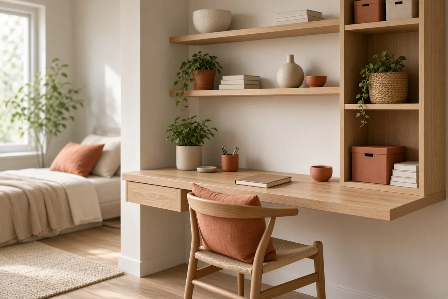 Home Office in a Small Apartment: How to Organize a Desk Corner – example of the finished setup